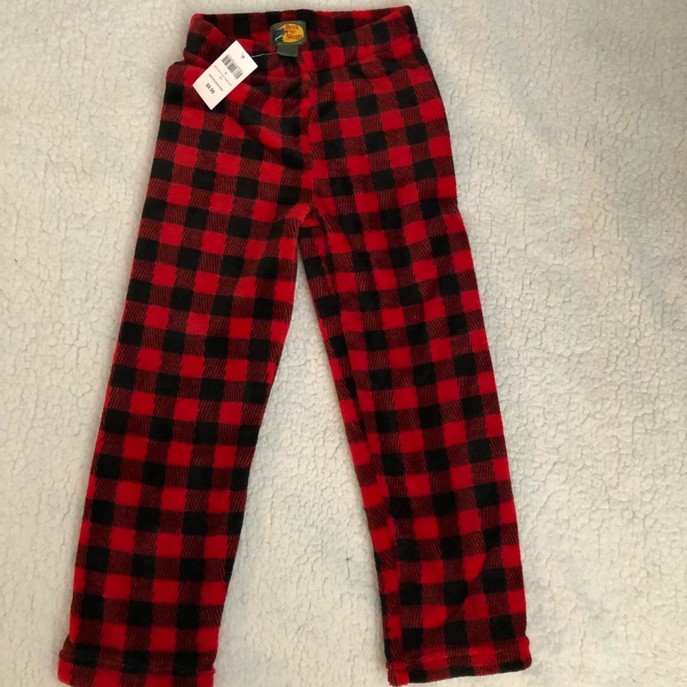 Bass pro KIDS pj pants size small NWT